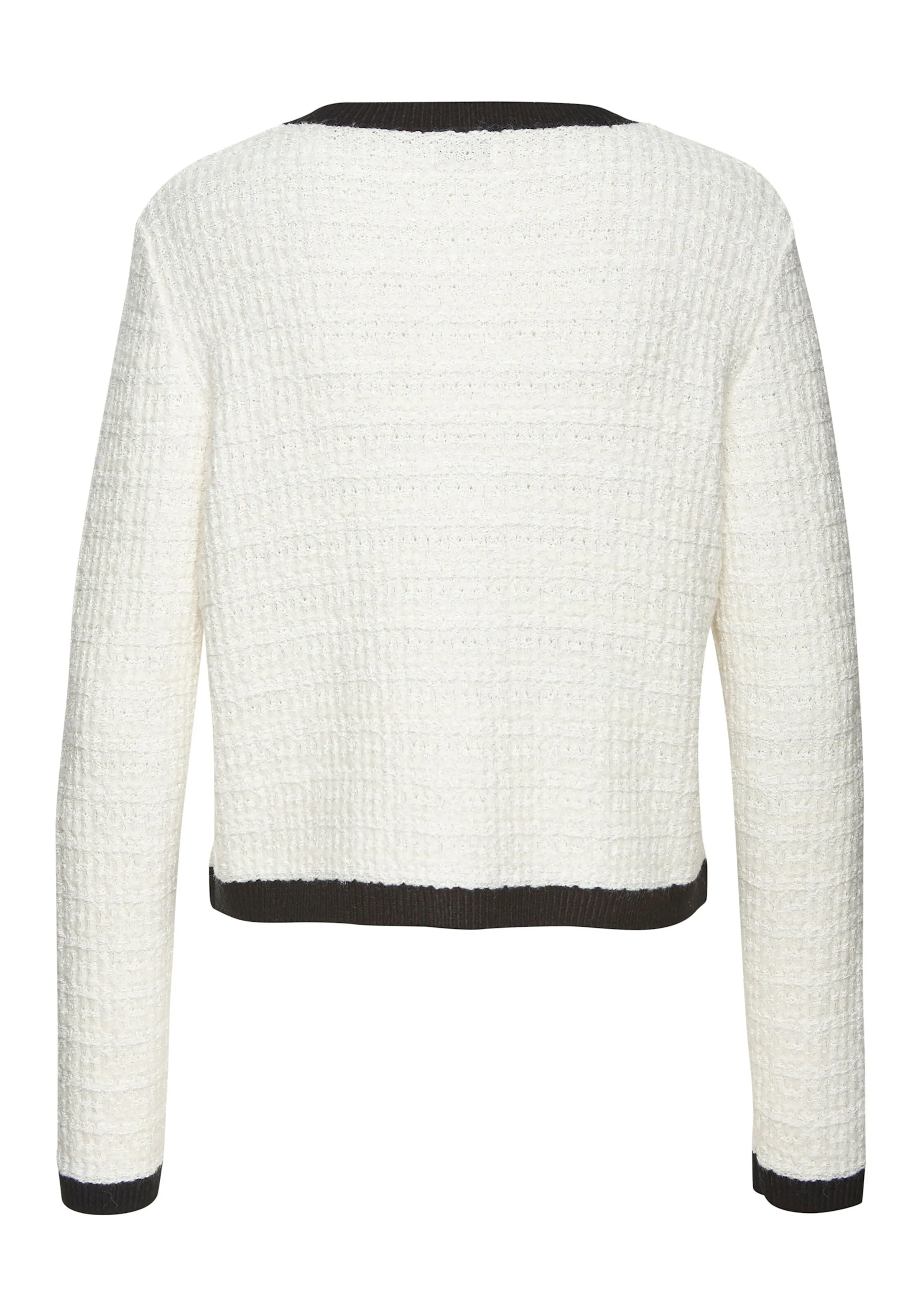 LASCANA Strickjacke in creme-schwarz