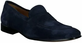 Slipper aus Leder 221102625528 (Dunkelblau)