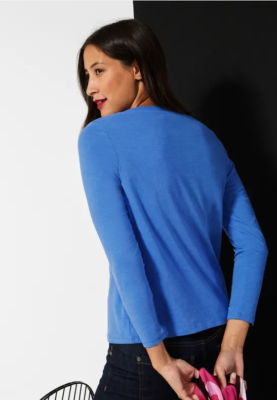 Street One Softes Shirt in Unifarbe 